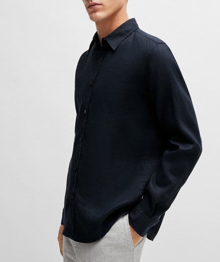 Roan-Kent Stretch-Linen Chambray Sport Shirt image 4