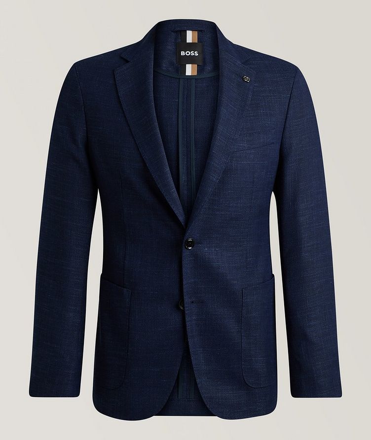 Slim-Fit Mélange Sport Jacket image 0