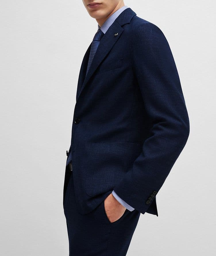 Slim-Fit Mélange Sport Jacket image 4