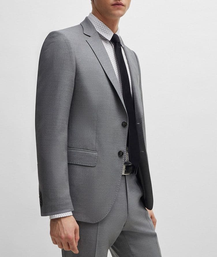 Checked Slim-Fit Suit image 4