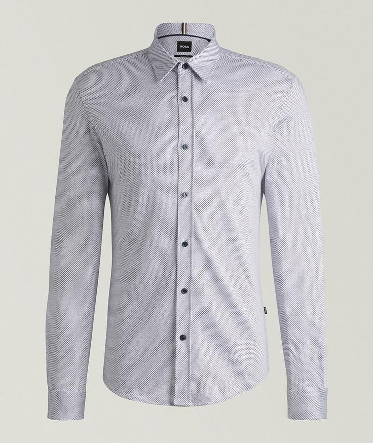 BOSS Roan-Kent Slim Fit Cotton Sport Shirt