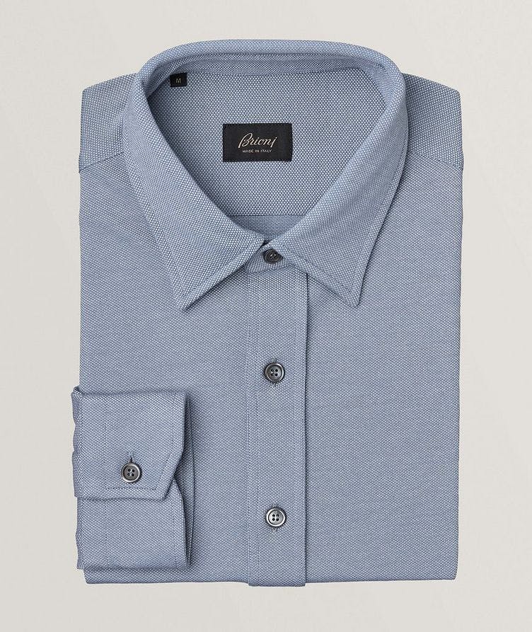 Micro Pattern Cotton Sport Shirt  image 0