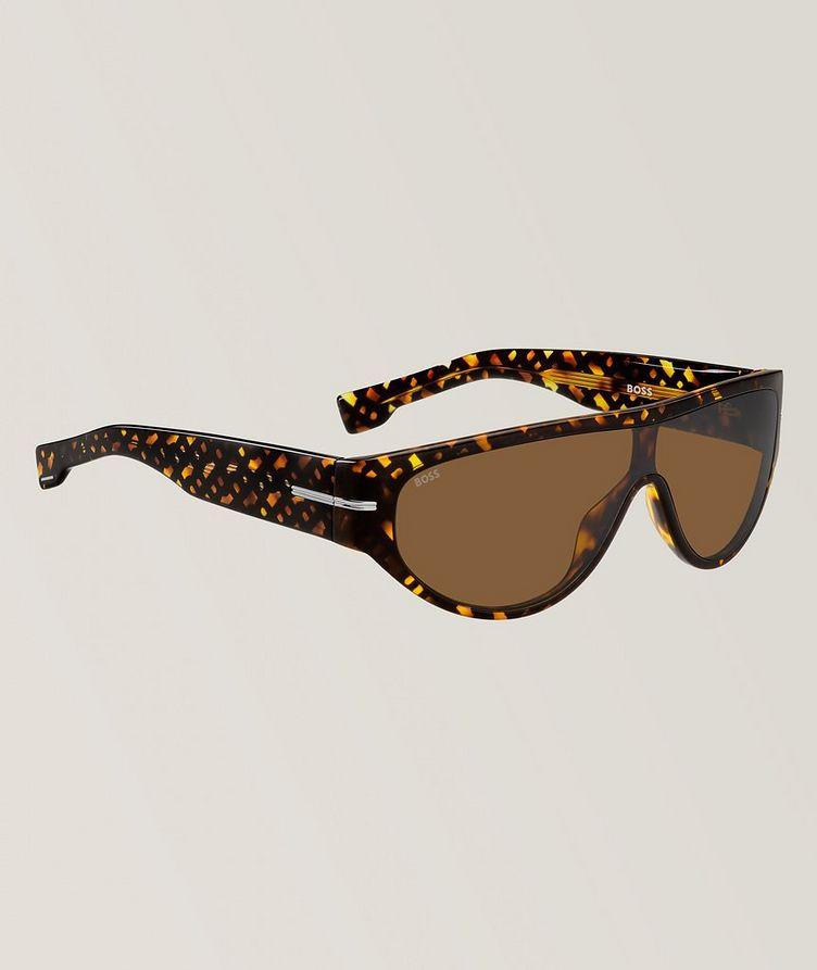 Eco-Acetate Havana Shield Sunglasses image 1