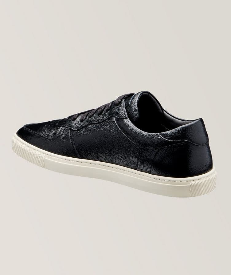 Barbera Burnished Leather Court Sneakers image 1