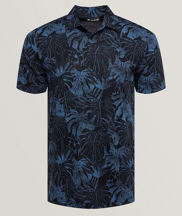 TravisMathew Mainlanders Tropical Pattern Polo