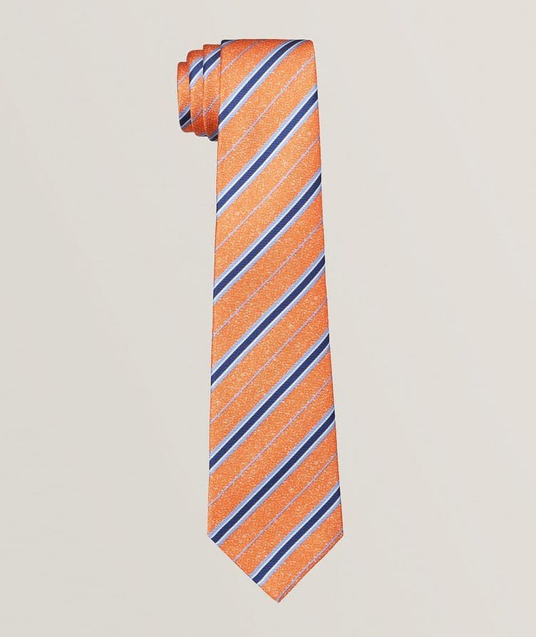 Striped Silk Tie image 0