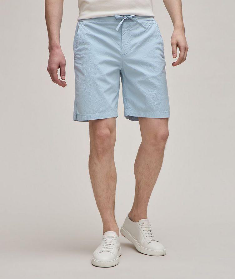 Sergio Stretch-Cotton Seersucker Shorts image 1