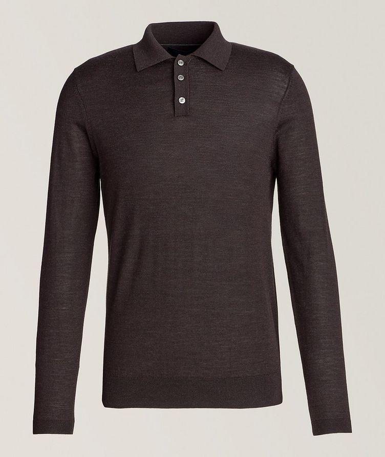 Mélange Extrafine Merino Wool Polo image 0