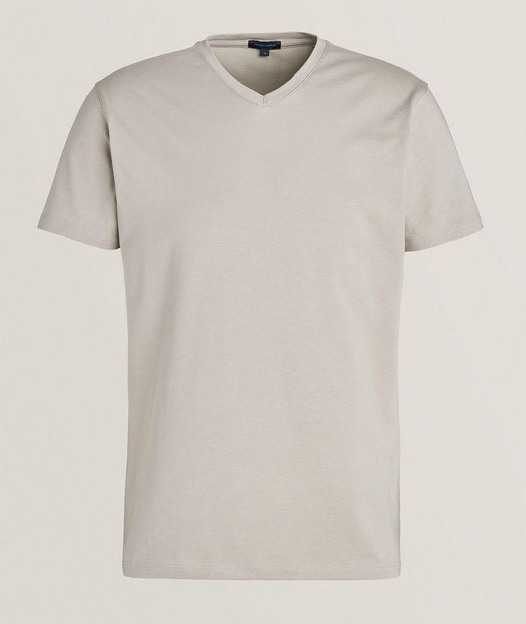 Stretch-Pima Cotton V-Neck T-Shirt image 0