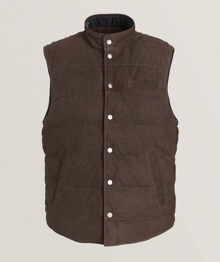 Quilted Goat Suede Vest image 0