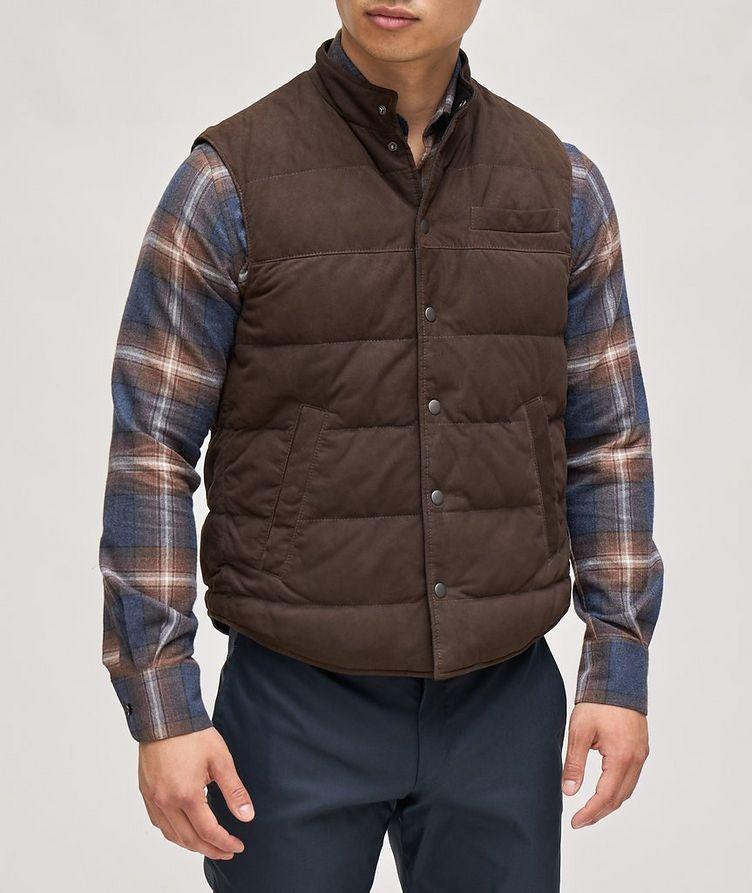 Quilted Goat Suede Vest image 1