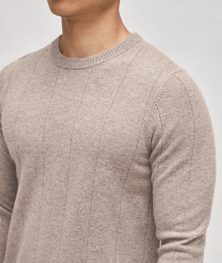 Wool-Cashmere Blend Drop Needle Sweater image 3