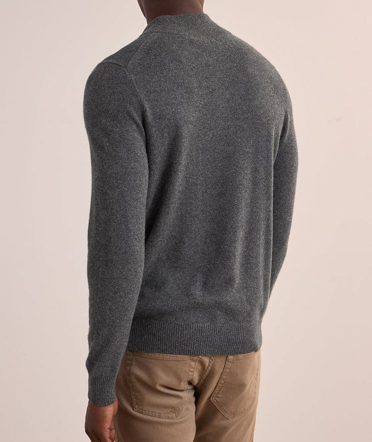 Nano Cashmere Mélange Quarter-Zip Sweater  image 2