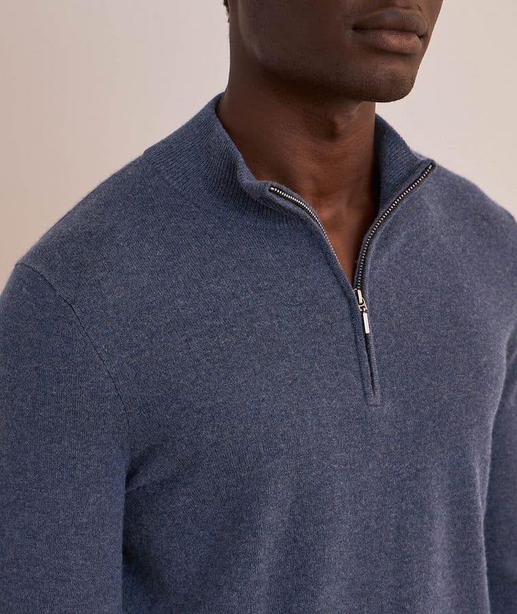 Nano Cashmere Quarter-Zip Sweater  image 3