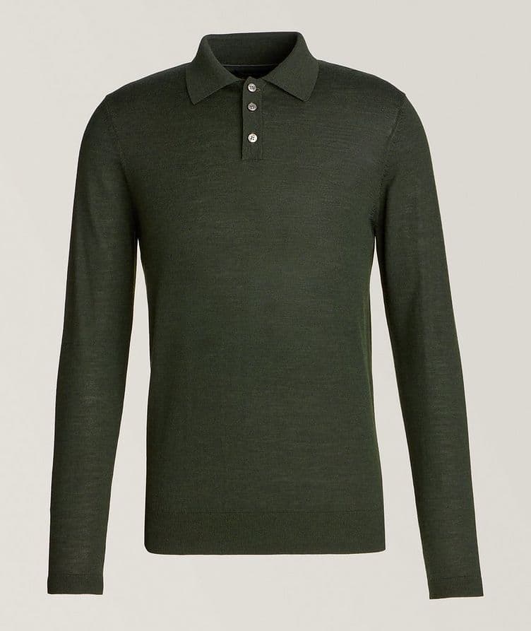 Mélange Extrafine Merino Wool Polo  image 0