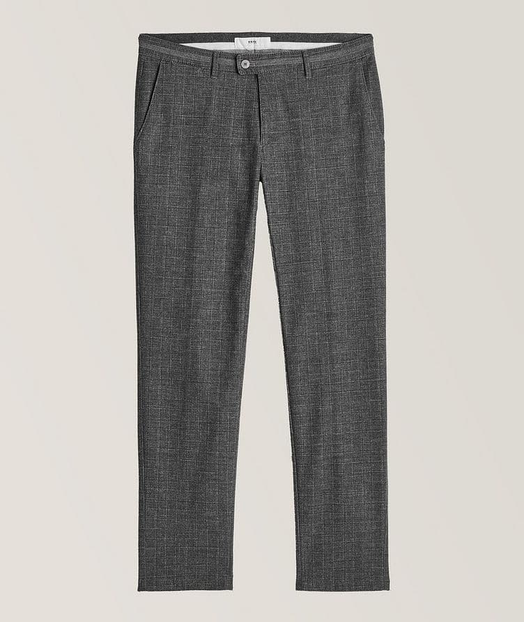 Felix Tonal Check Stretch-Cotton Pants image 0