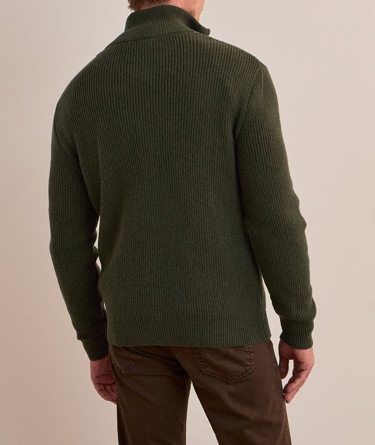 Wool-Blend Ribbed Knit Sweater  image 2