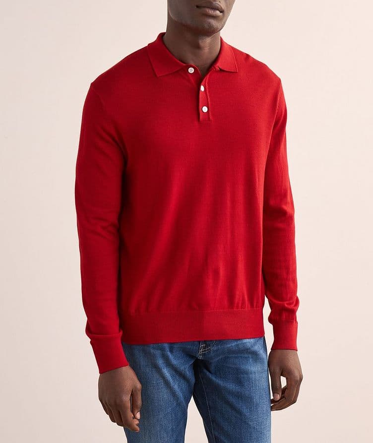 Wool Knit Polo image 1