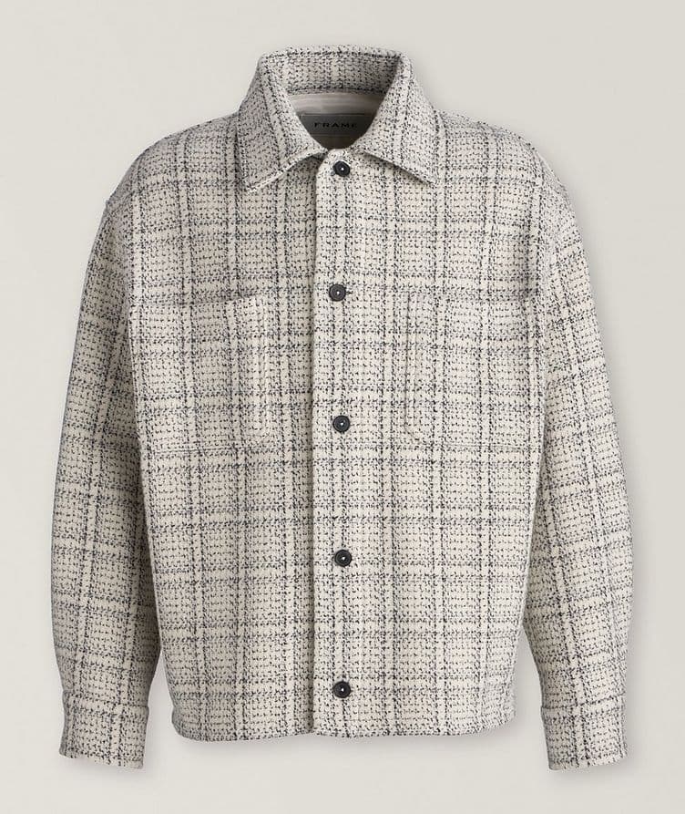 Plaid Wool-Blend Flannel Overshirt image 0