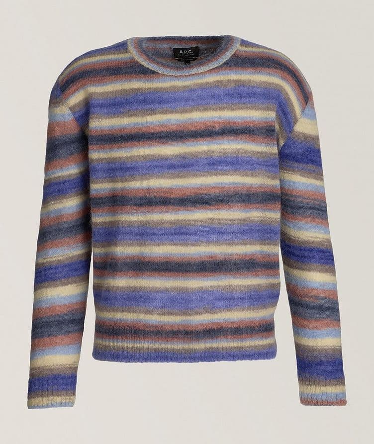 Abby Striped Fine Wool Sweater  image 0