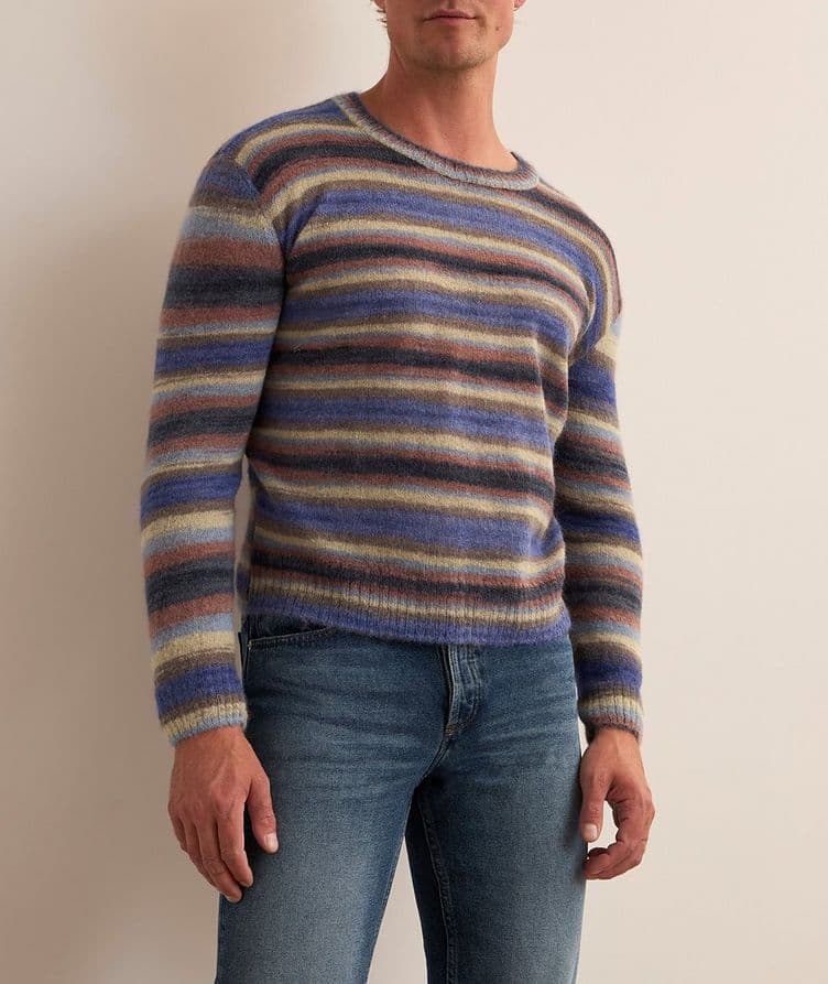 Abby Striped Fine Wool Sweater  image 1