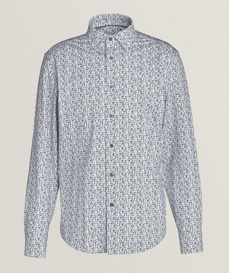 Chemise décontractée en coton extensible à motif image 0