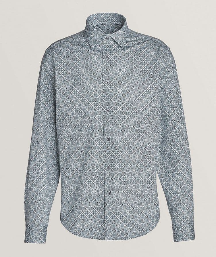 Geometric Stretch-Cotton Shirt  image 0