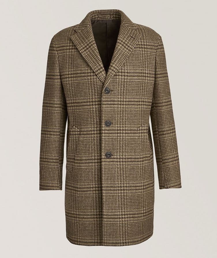 Houndstooth Wool-Cashmere Overcoat image 0