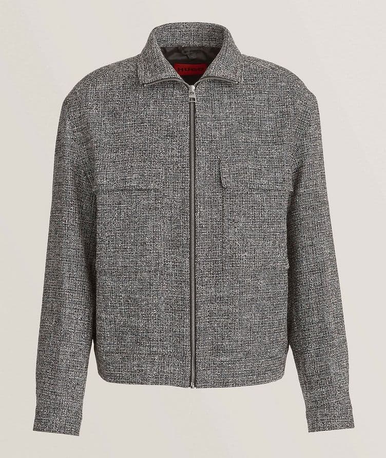 Textured Wool-Blend Shirt Jacket  image 0