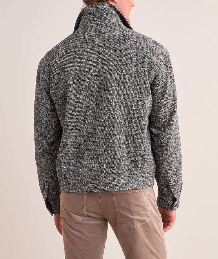 Textured Wool-Blend Shirt Jacket  image 2