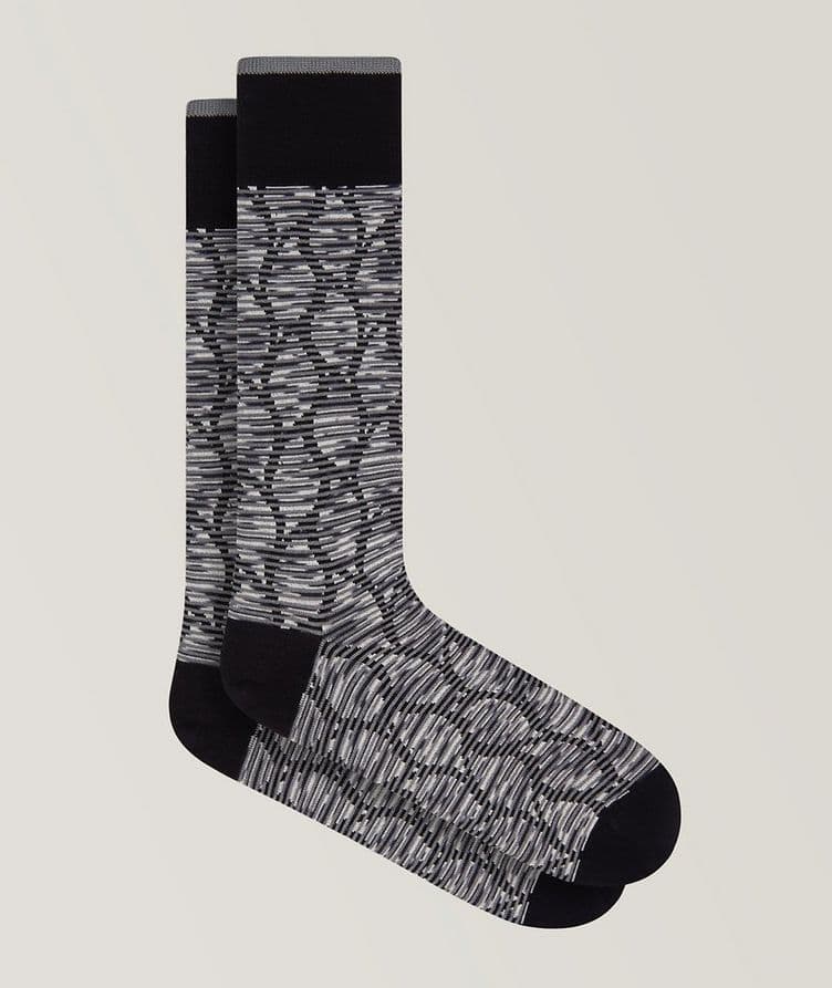 Squiggle Line Stretch-Cotton Socks image 0