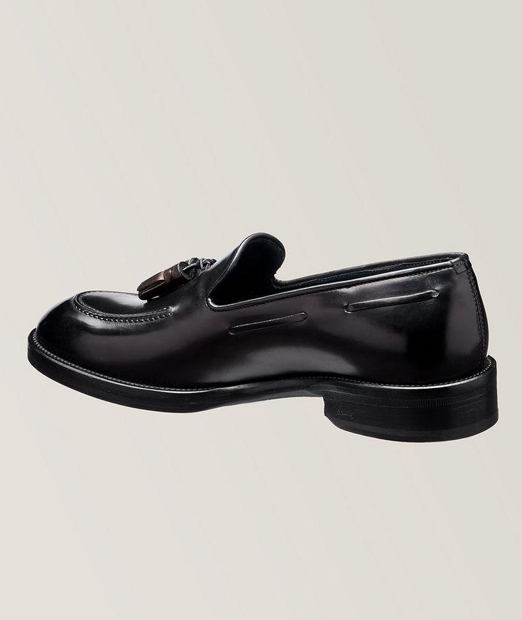 Brushed Leather Tassel Loafers image 1