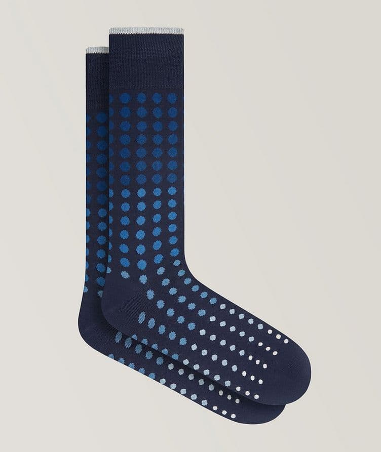 Gradient Circles Stretch-Cotton Socks image 0