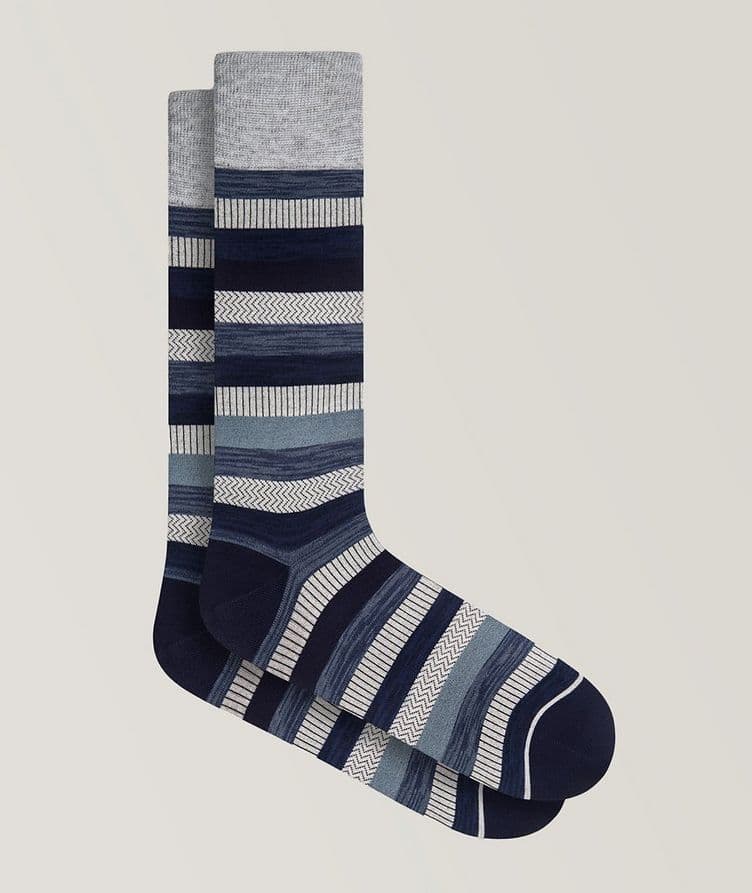 Stripe Stretch-Cotton Socks  image 0