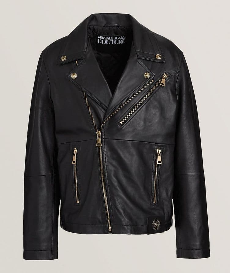 Moto Faux Leather Jacket image 0