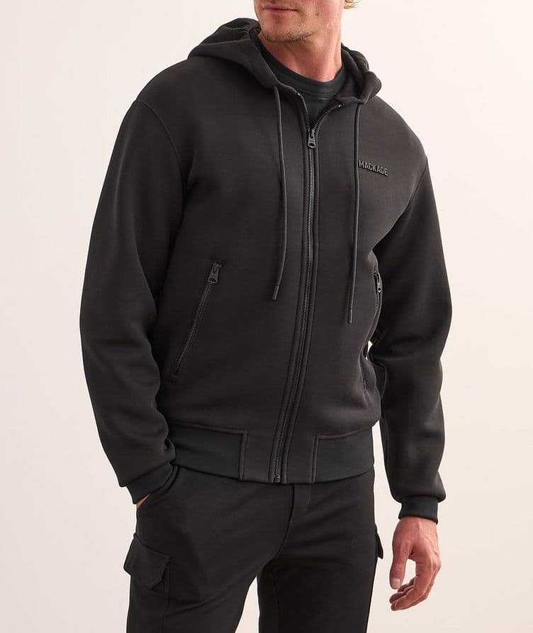 Cotton-Blend Hooded Sweater image 1