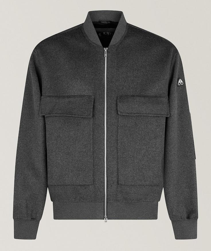 Moose Knuckles Alder Wool Bomber Jacket