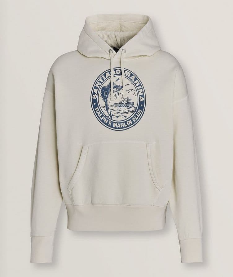 Oversized Graphic Print Cotton-Blend Hoody image 0