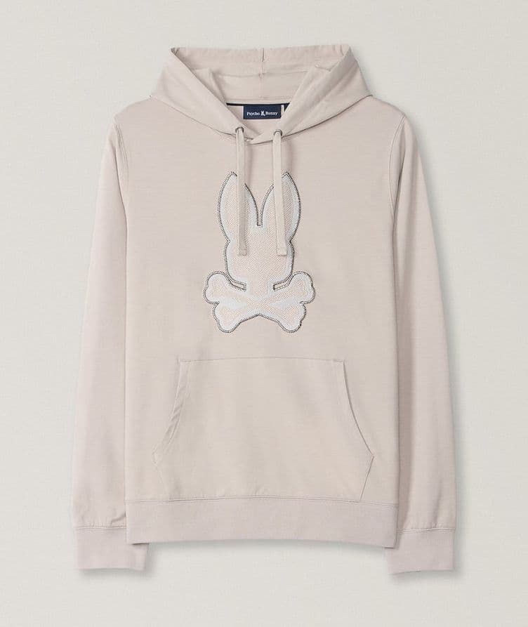 Walter Cotton-Blend Embroidered Hooded Sweater image 0