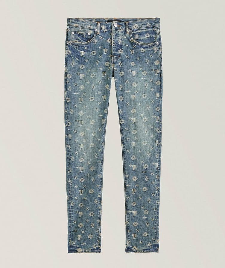 P001 Monogram Jacquard Jeans  image 0