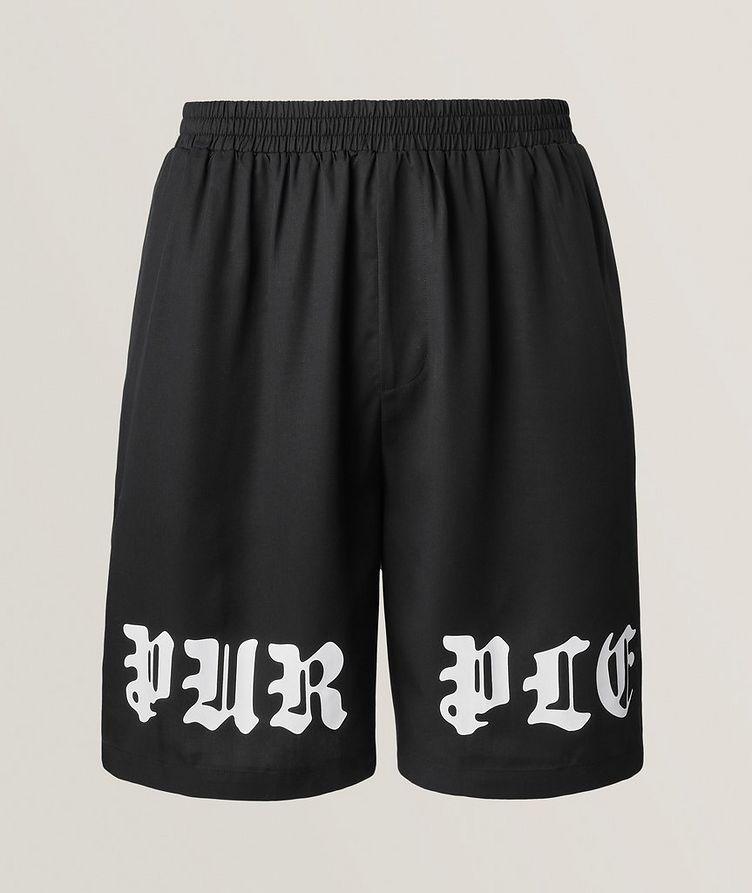 Gothic Logo Lyocell Shorts  image 0