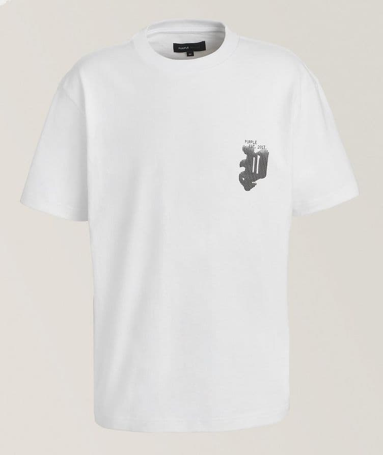 T-shirt en coton avec logo gothique image 0