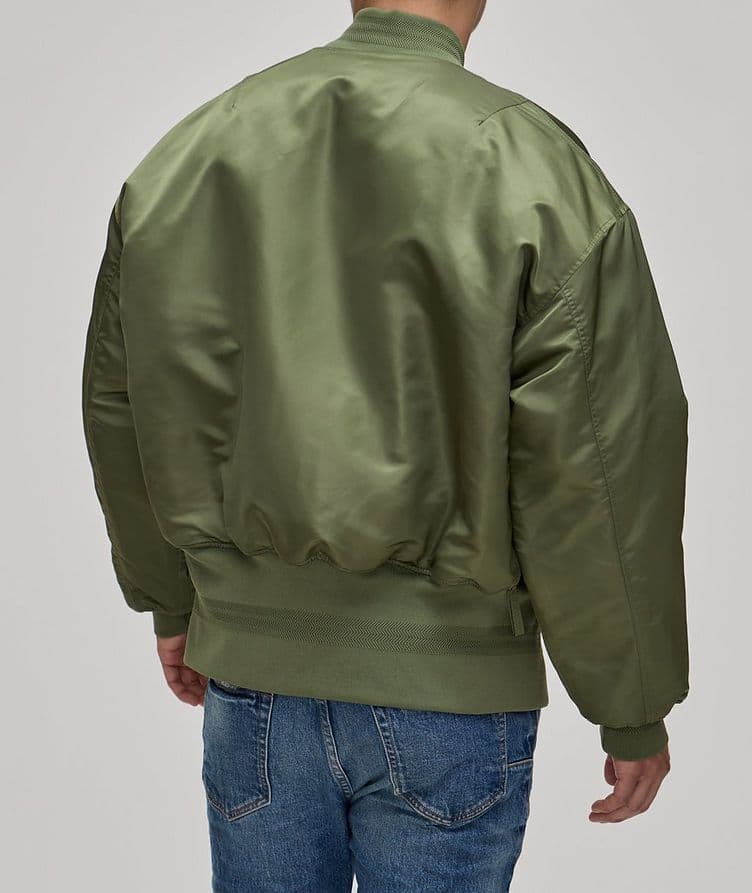 Oversized Satin Bomber image 2