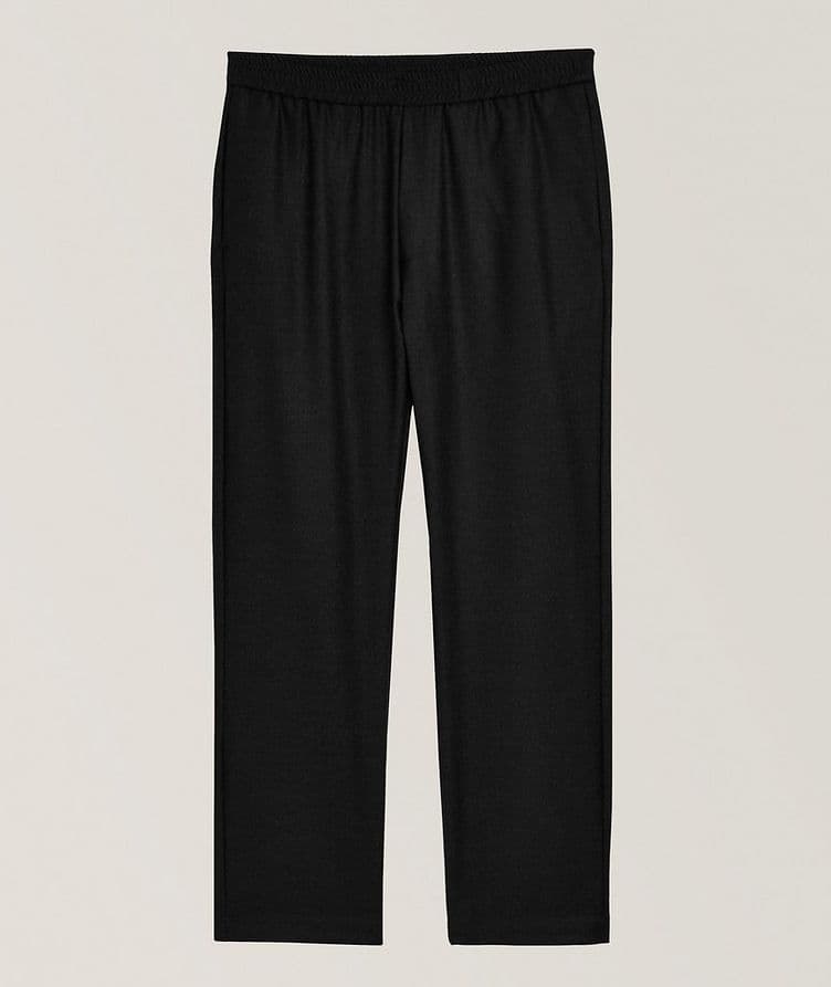 Stretch-Wool Drawstring Pants image 0