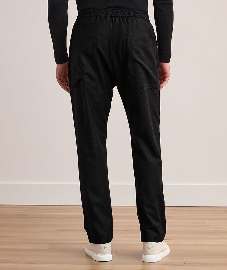 Stretch-Wool Drawstring Pants image 2