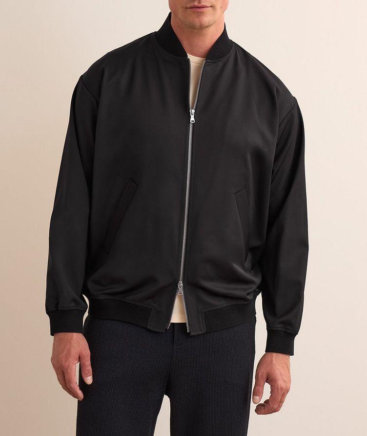 Stretch-Virgin Wool Bomber image 1