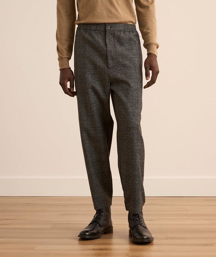 Check Virgin Wool Pants  image 2