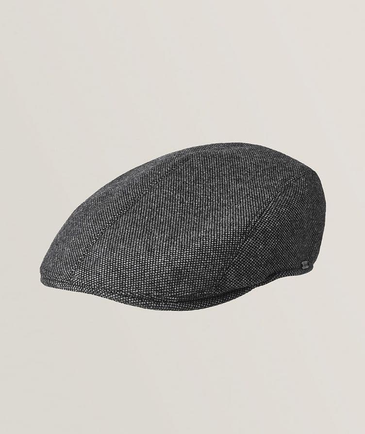 Casquette plate en tweed donegal image 0