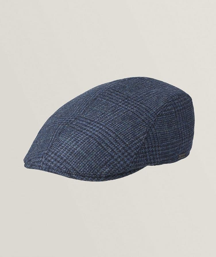 Casquette plate en tweed donegal de laine d’agneau image 0