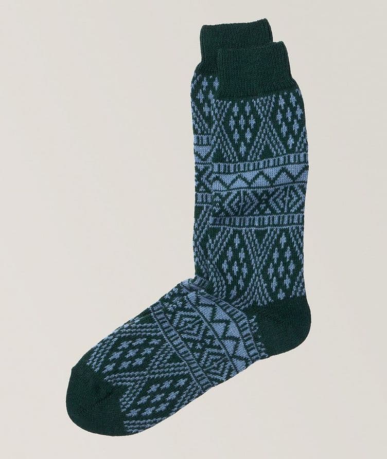 Mike Aztec Wool-Blend Socks image 0